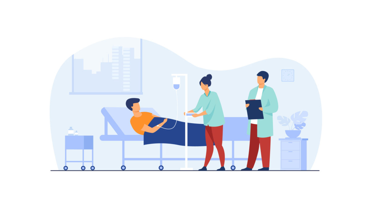 A hospital scene