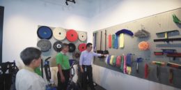 Group of employees learning together